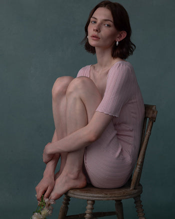 Céleste Silk Knit Dress, Women