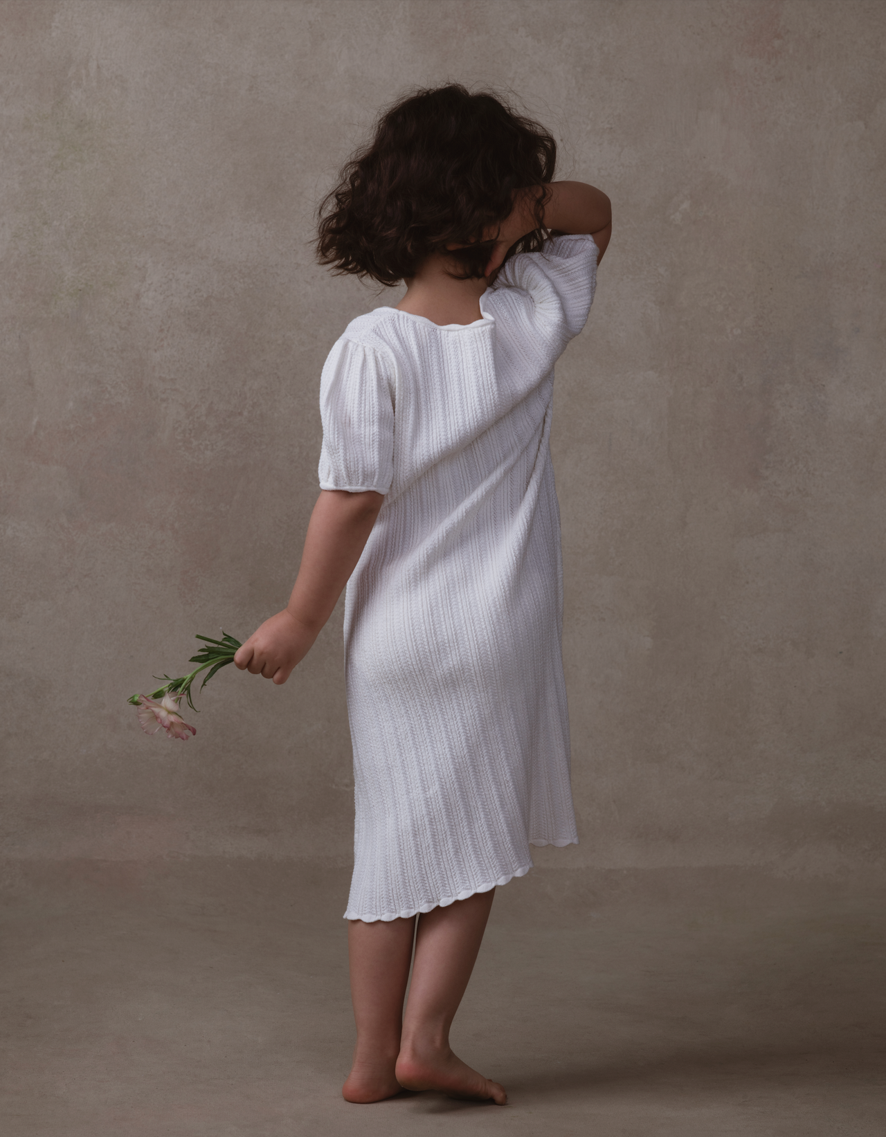 Céleste Silk Knit Dress, Kids